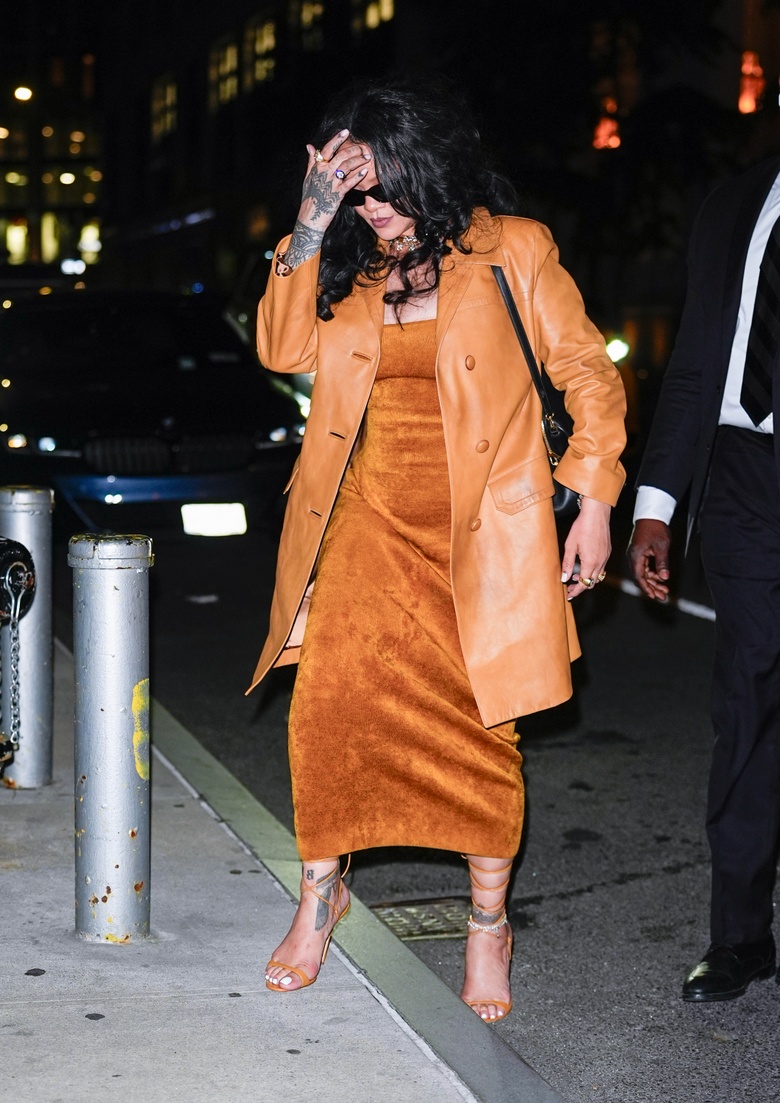 Rihanna Glows Up While Leaving New York's Four Seasons Hotel!