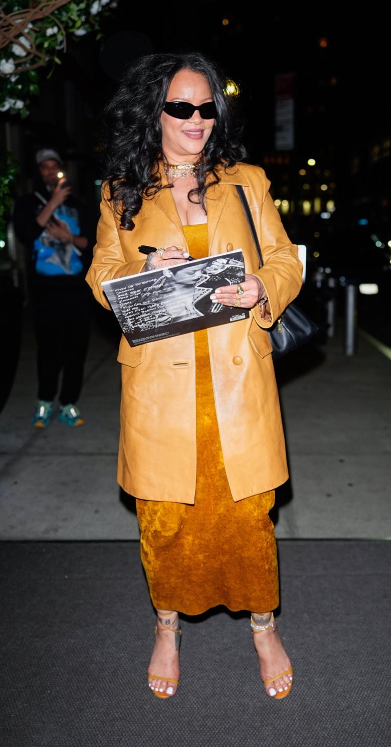 Rihanna Glows Up While Leaving New York's Four Seasons Hotel!