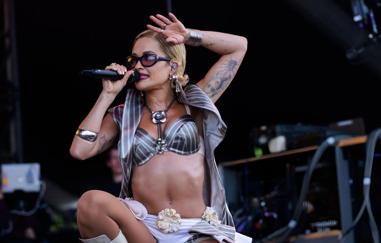 Rita Ora’s Radiant Night Out Glow at the Isle of Wight Festival