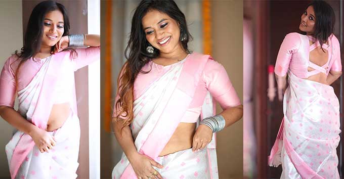 Roja Cathy Saree Glamour Photos Stunning Traditional Looks