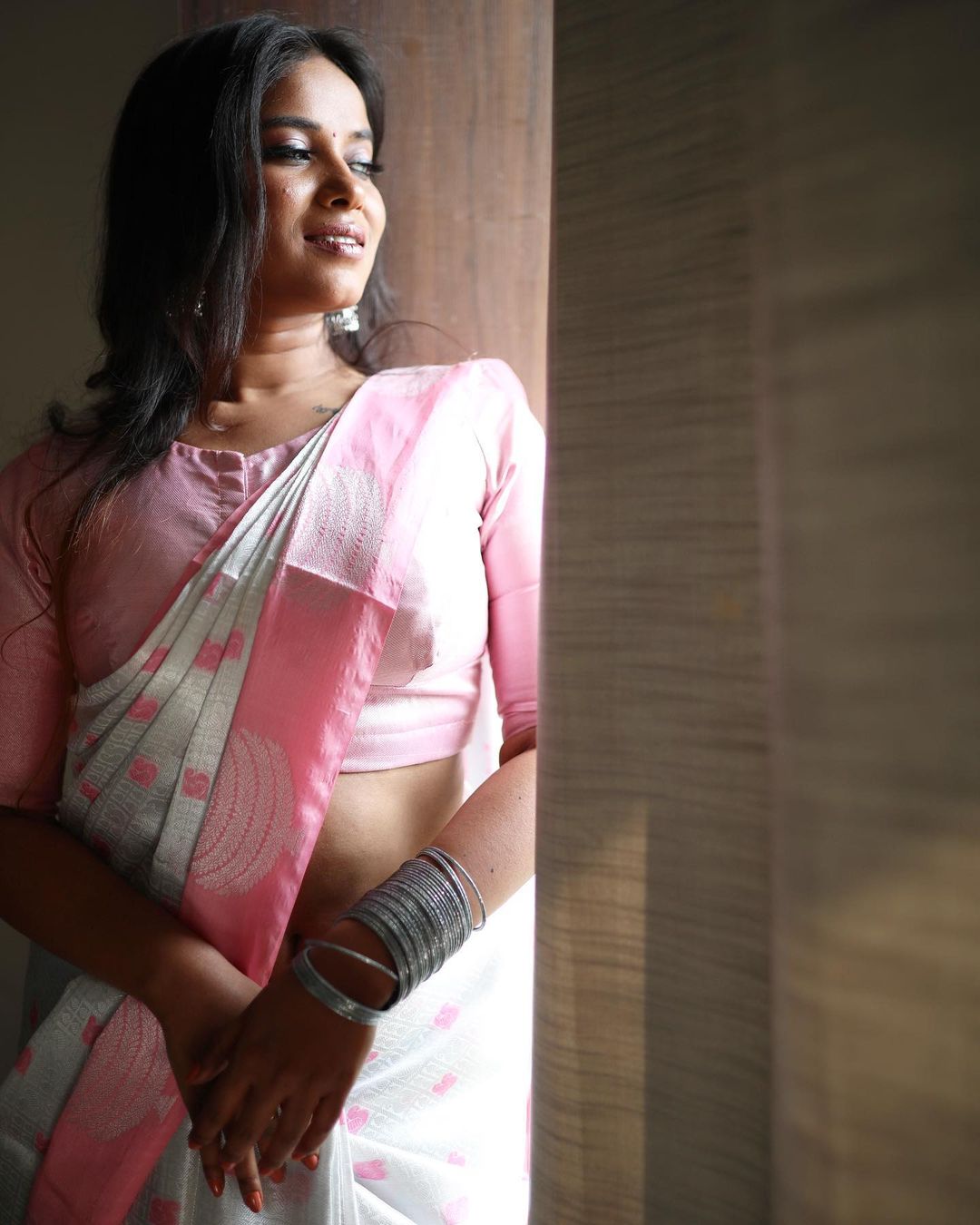 Roja Cathy Saree Glamour Photos Stunning Traditional Looks