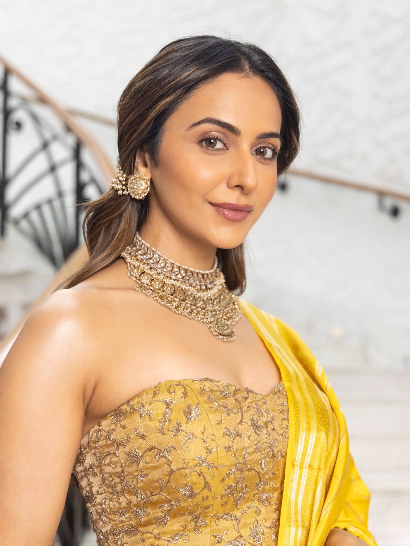 Rakul Preet Singh Radiates Royal Elegance in Sunshine Yellow Saree