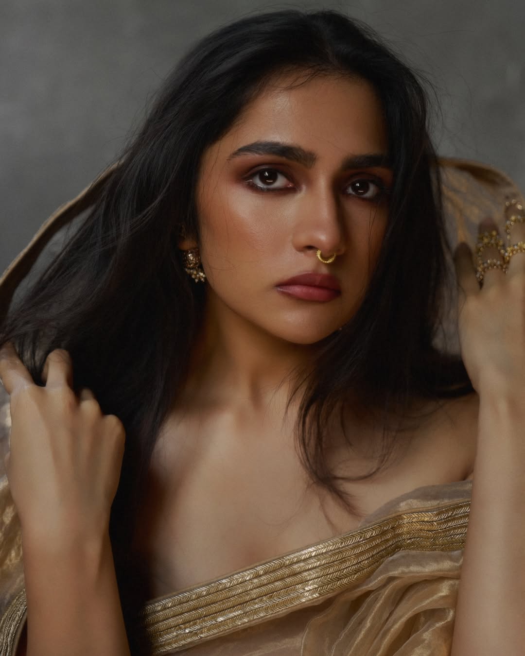 Rukmini Vasanth's Golden Radiance Captivates Fans