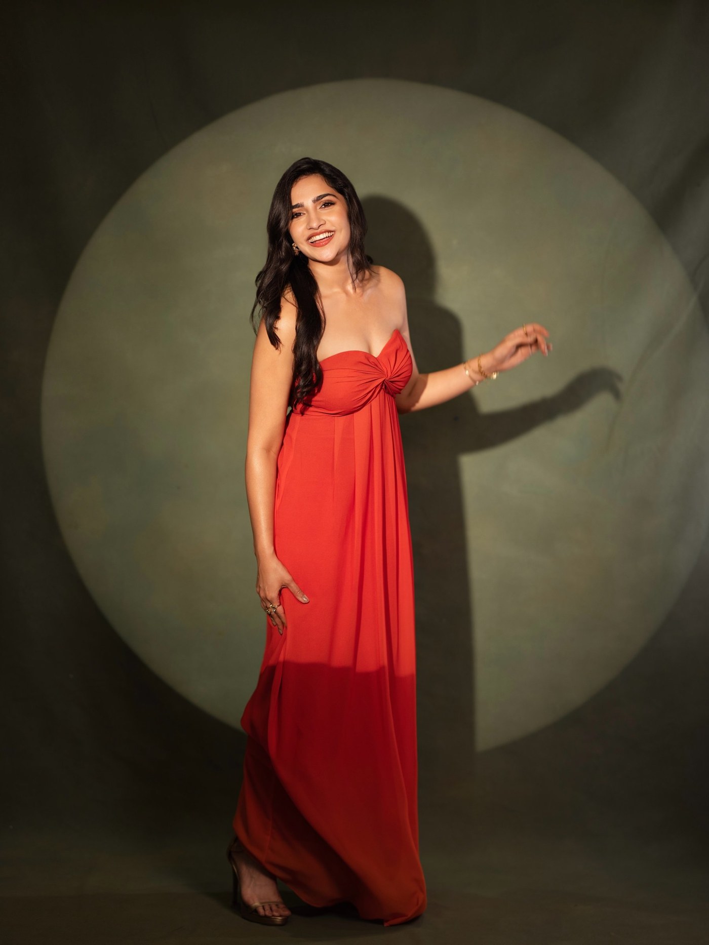 Rukmini Vasanth Owns the Red Carpet in a Statement Red Gown