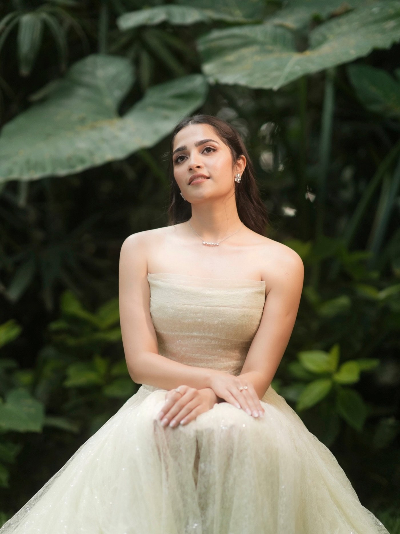 Rukmini Vasanth Channels Quiet Luxury in ‘Toxic’ Fairytale Look