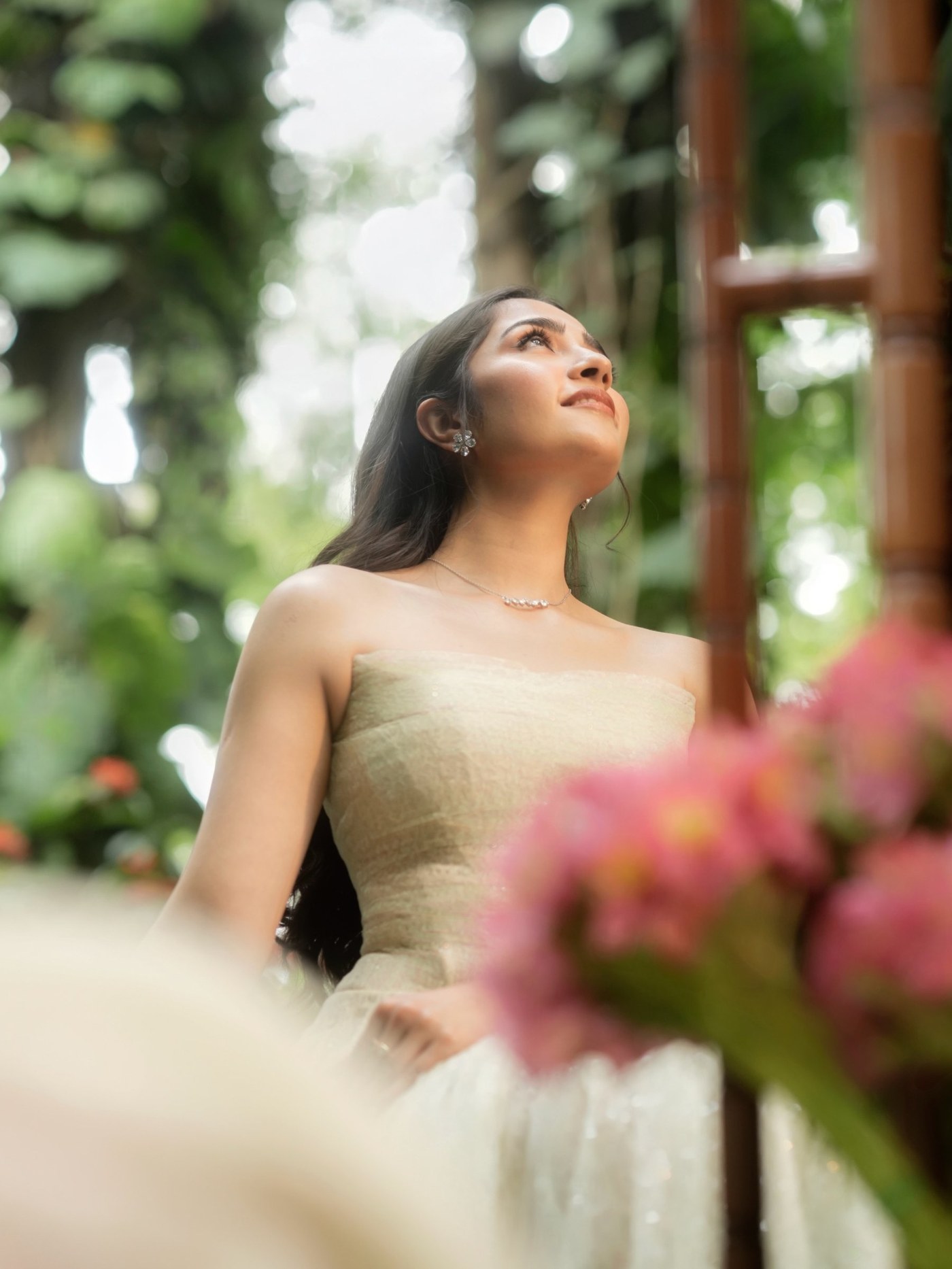 Rukmini Vasanth Channels Quiet Luxury in ‘Toxic’ Fairytale Look