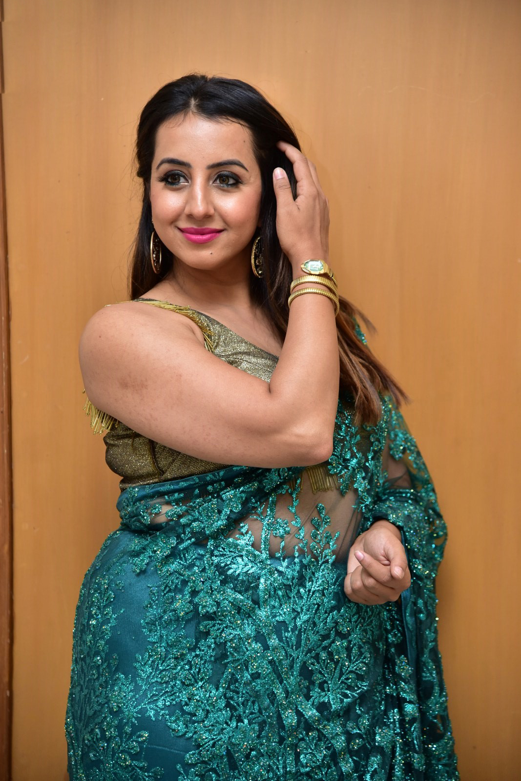 Sajjanaa Galrani Stunning Latest Saree Photoshoot Collection