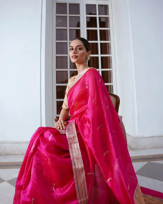 Manushi Chhillar Stuns in Elegant Ensemble at Premiere Event