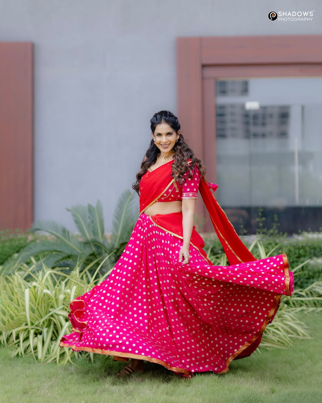 Samyuktha Shanmughanathan Stunning in Red Dhvani Photos