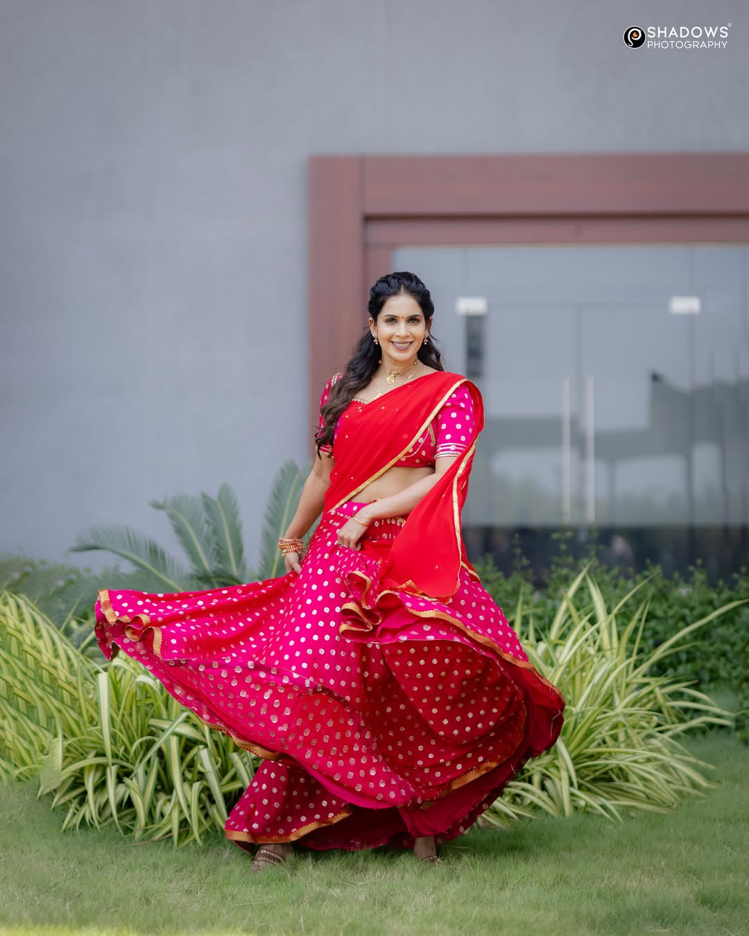 Samyuktha Shanmughanathan Stunning in Red Dhvani Photos