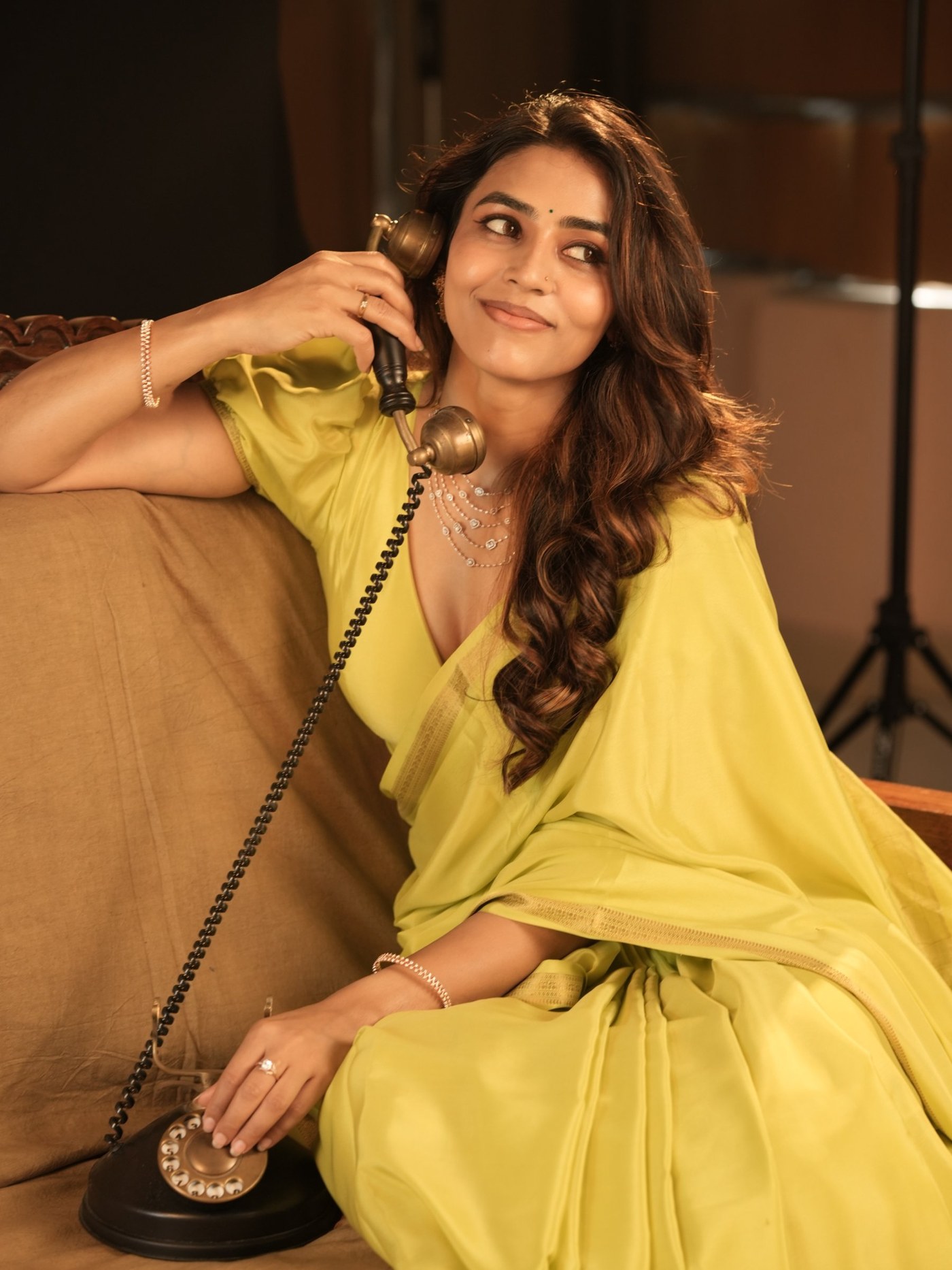 Yellow Dreams and Ethnic Chic: Sapthami Gowda Steals the Spotlight in Vibrant Saree Look