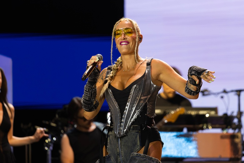 Sarah Connor delivers a captivating performance while attending the Moon and Stars 2026 Festival in Ticino, Switzerland. - Photos & Updates