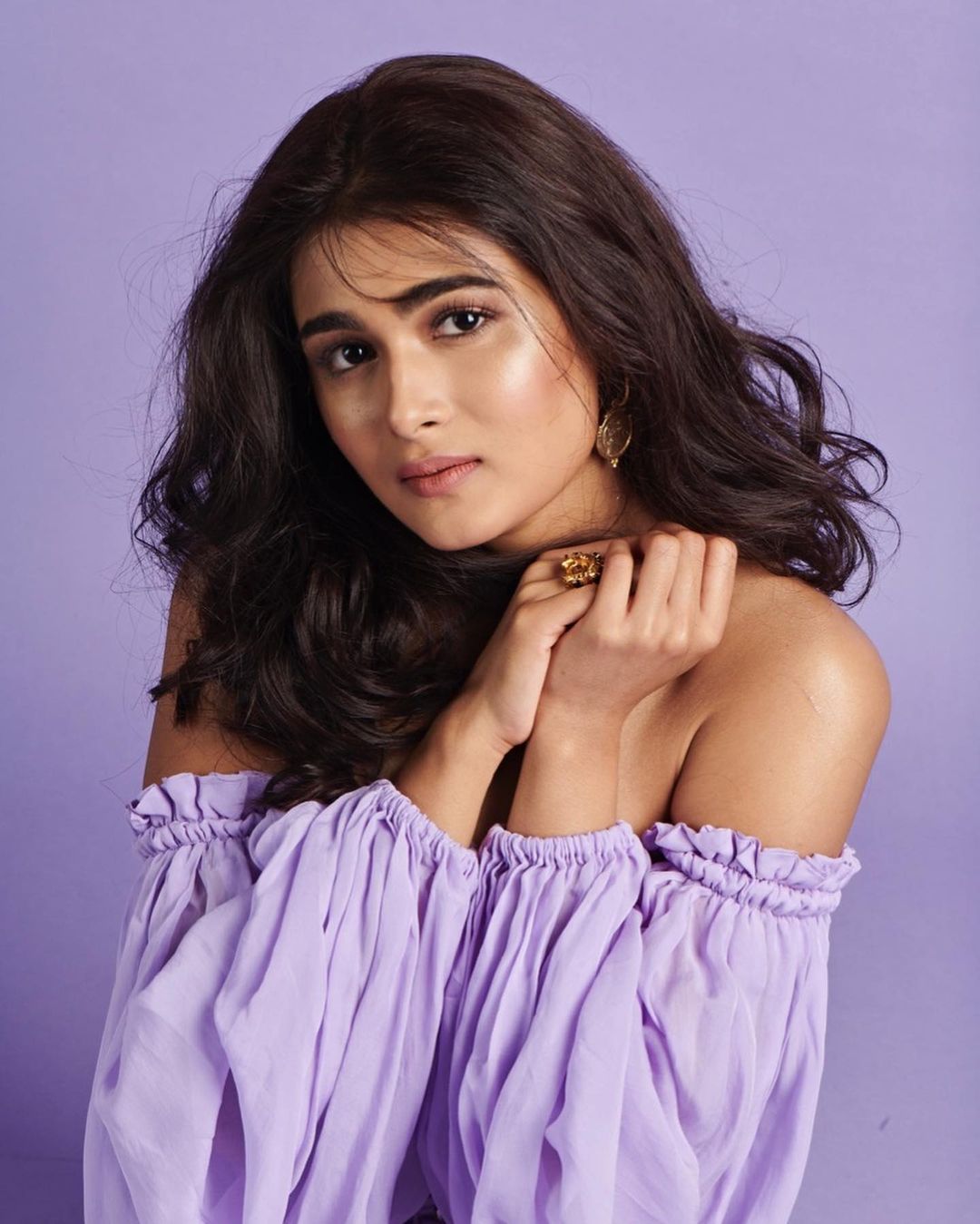 Shalini Pandey's Stunning Lavender Studio Shoot