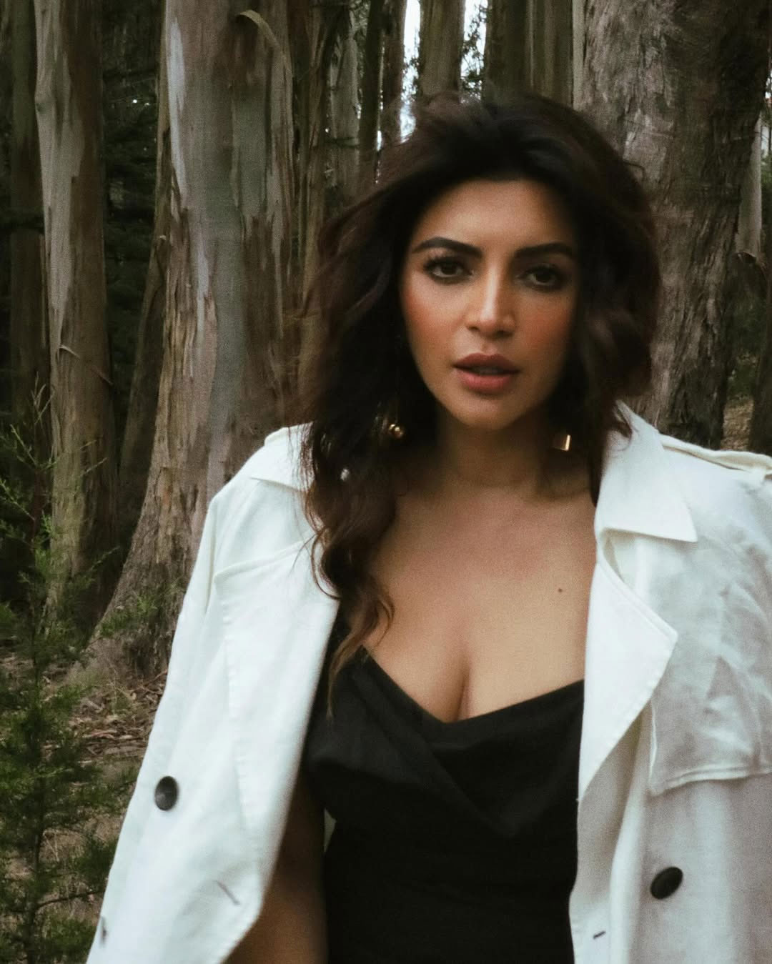 Seafoam Mint Sparkle: Shama Sikander's Saree Statement