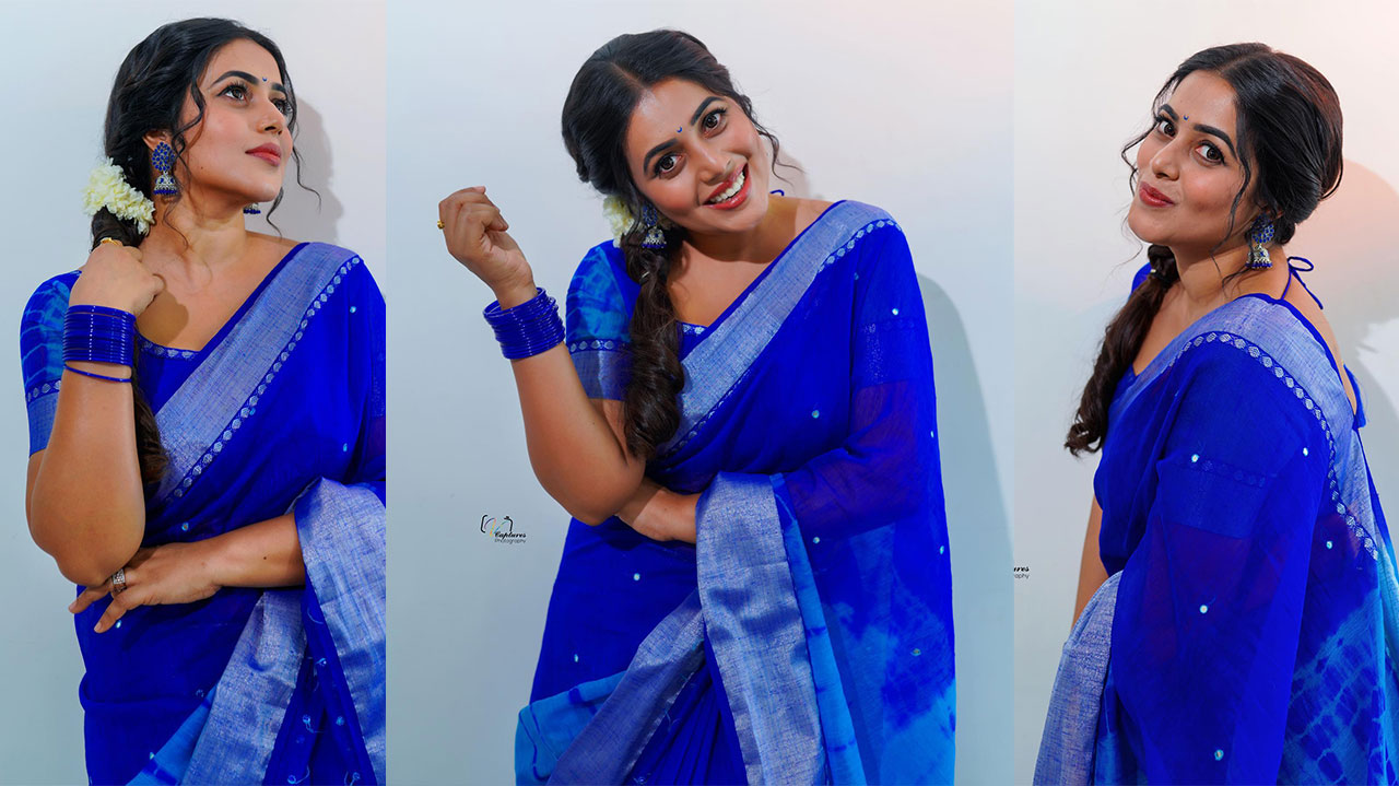 Shamna Kasim Latest Stunning Saree Photos and Looks