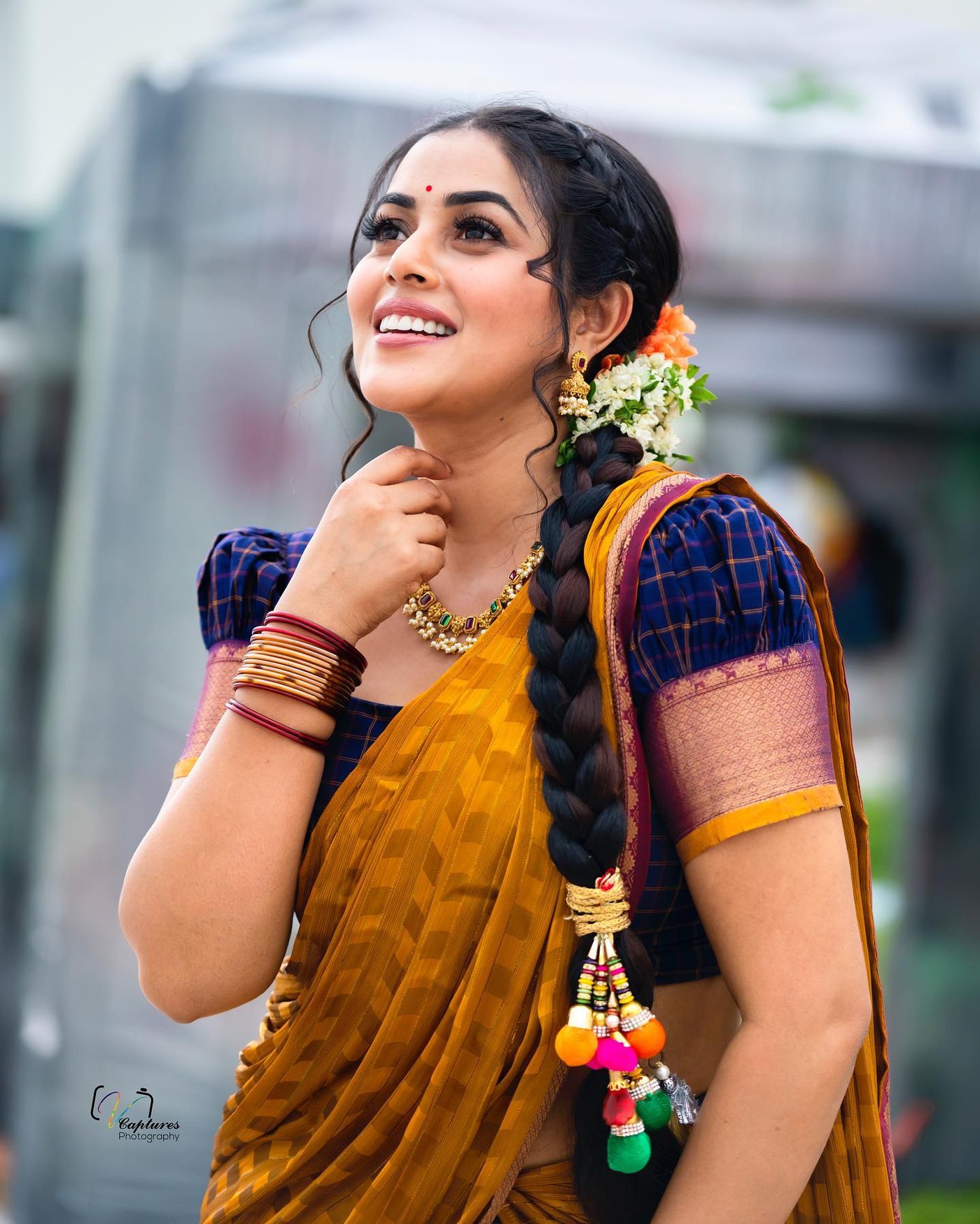 Shamna Kasim Purnaa Latest Saree Stills Glamour