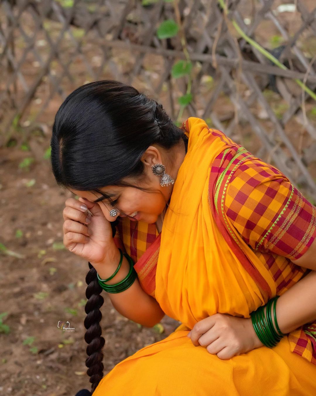 Shamna Kasim's Saffron Splendor: A Natural Beauty