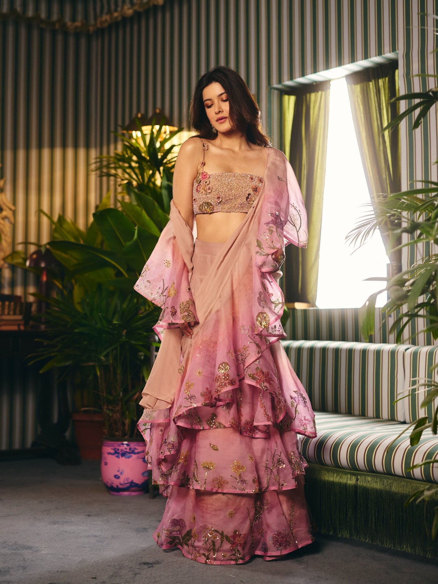 Shanaya Kapoor shines in a dreamy, pastel-hued ensemble that embodies refined contemporary couture. - Photos & Updates