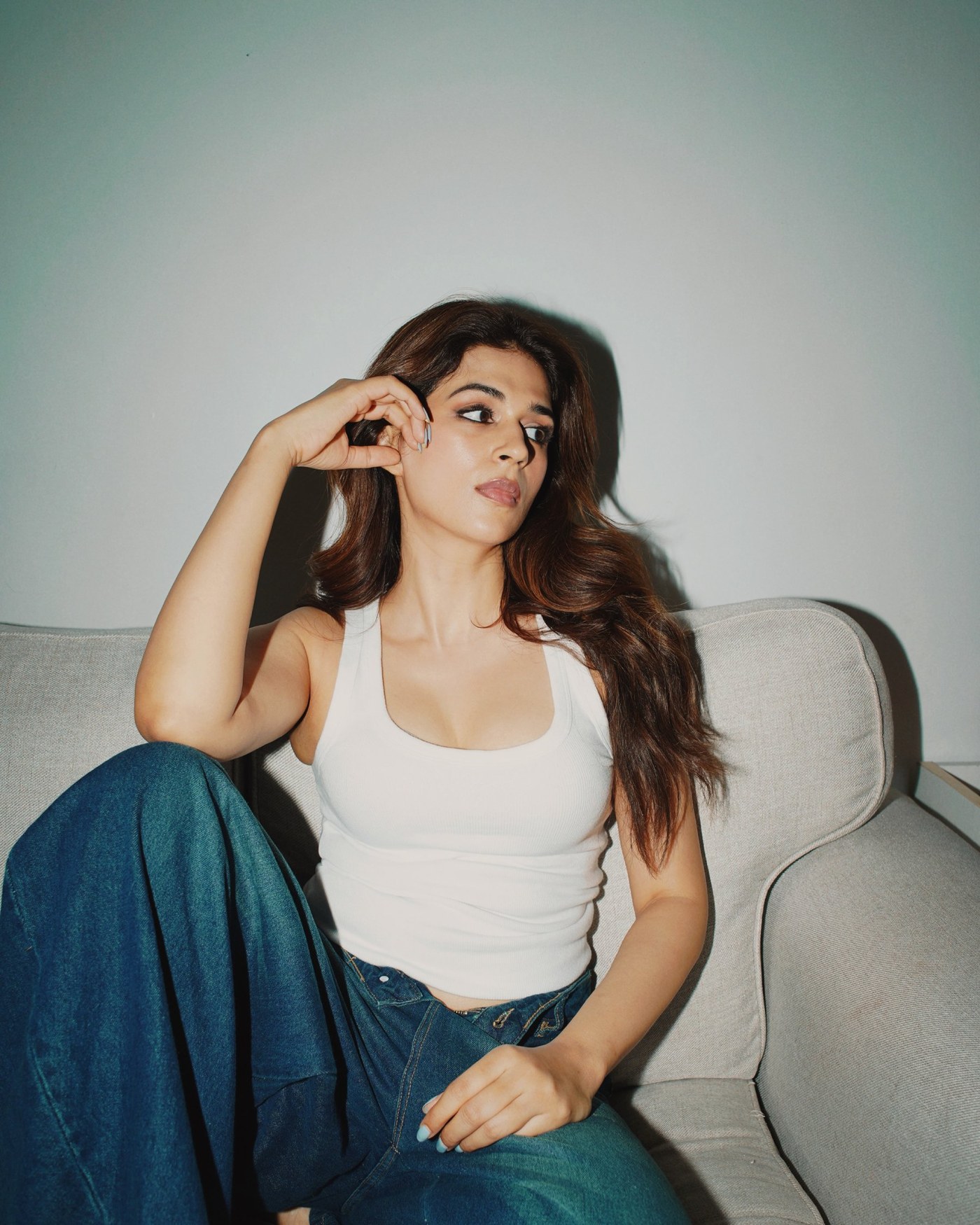 Shraddha Das Masters Effortless Chic in Minimalist White Moments