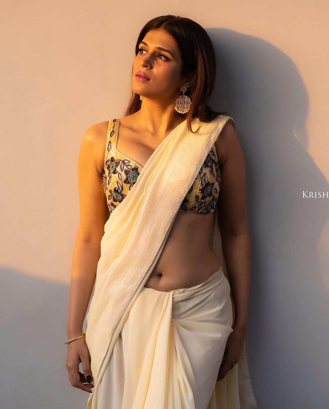 Shraddha Das Stunning Saree Photos Capturing the Elegance of 2023