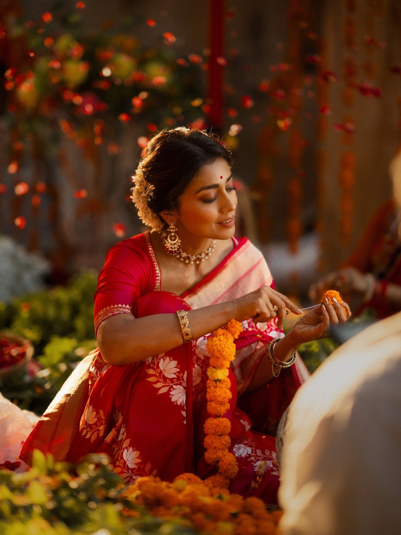 Shriya Saran Honors India's Weaving Legacy in Stunning Handloom Saree