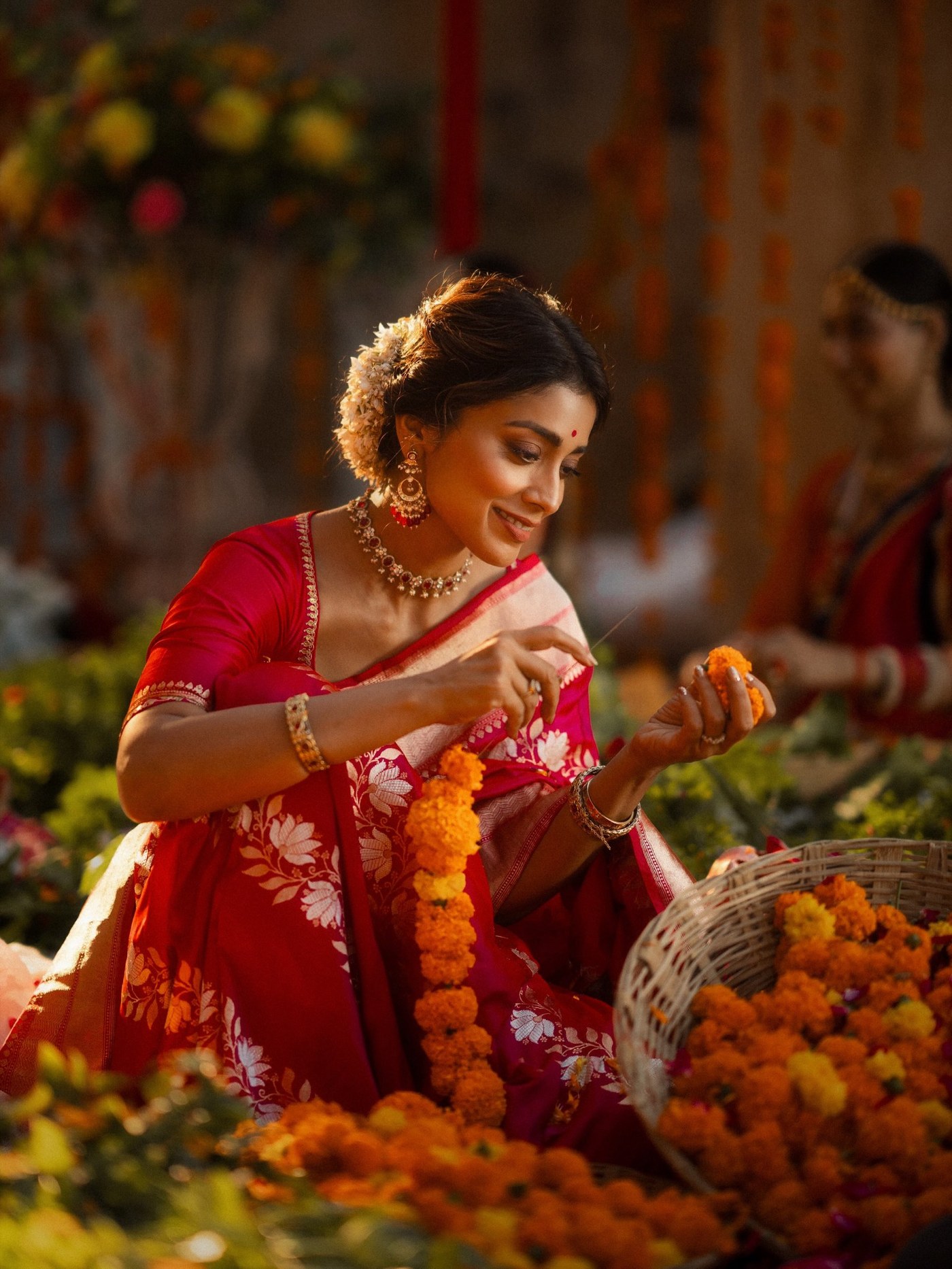 Shriya Saran Honors India's Weaving Legacy in Stunning Handloom Saree