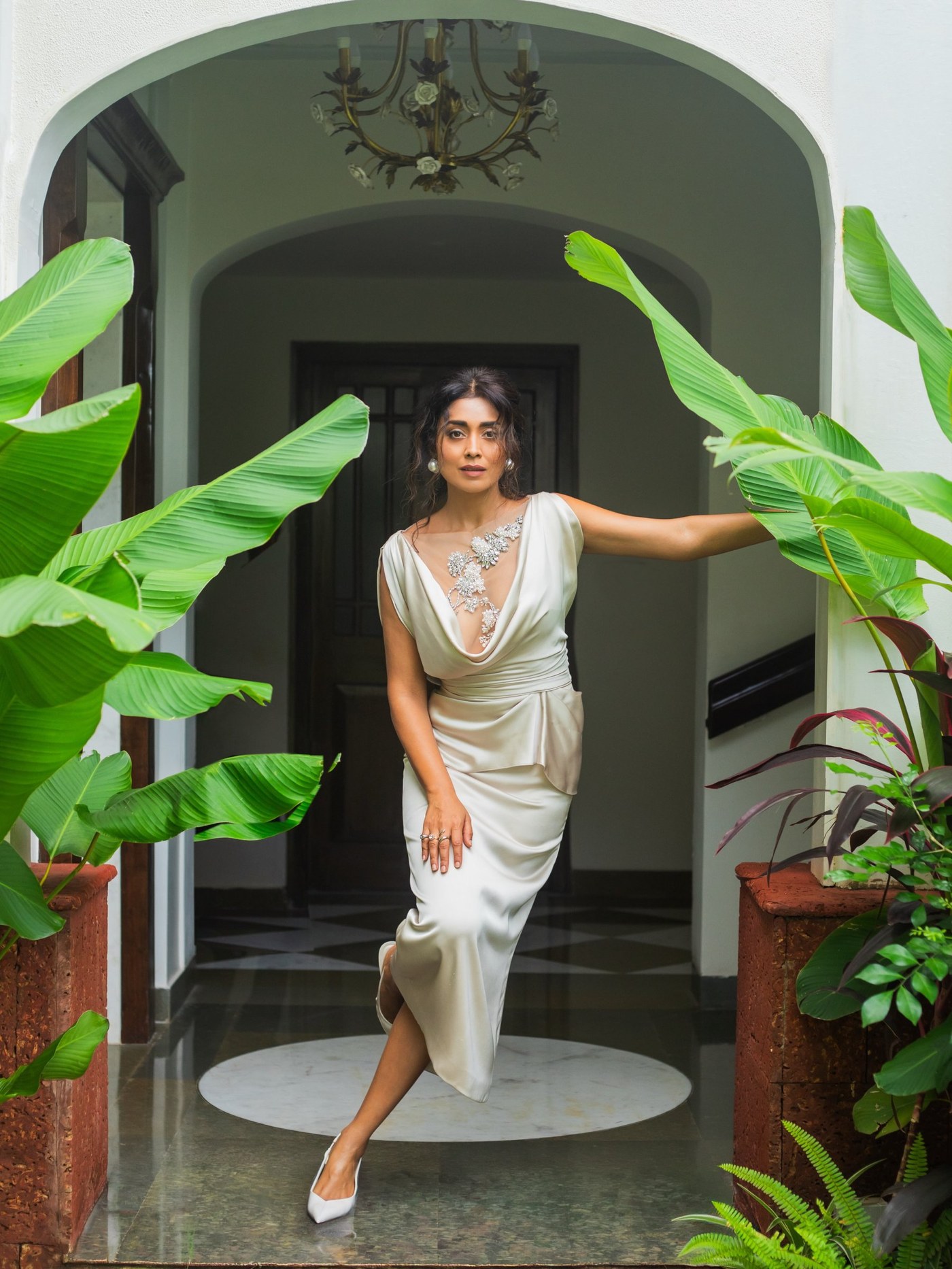 Shriya Saran Owns the Frame in Red-Carpet Luxe