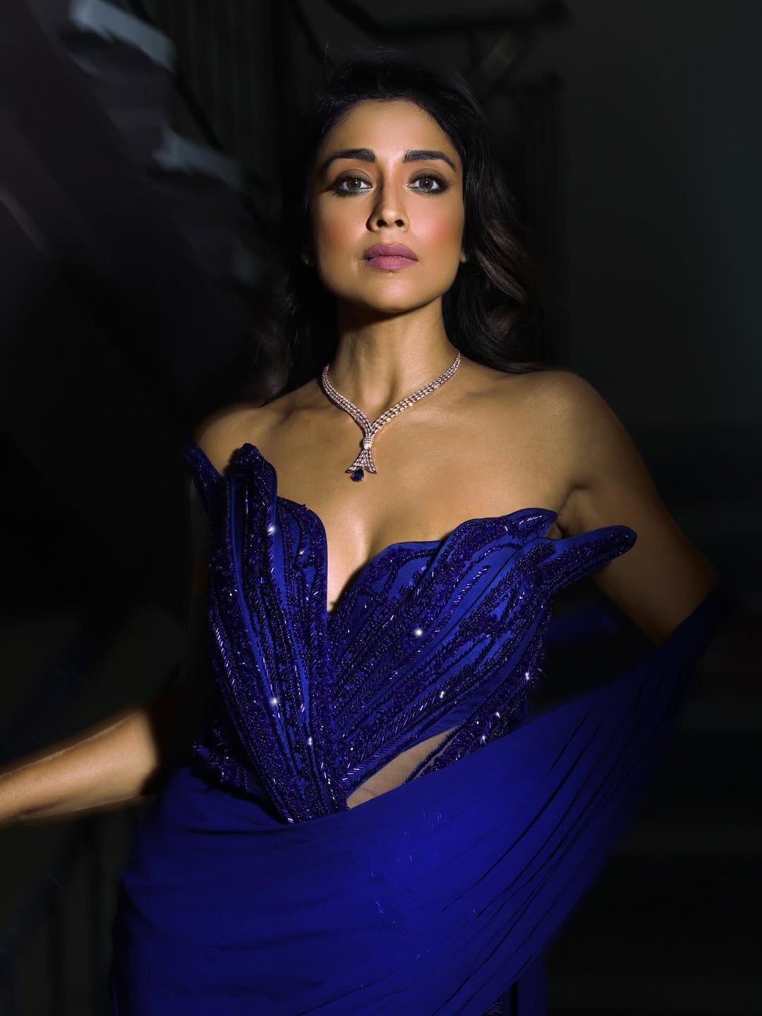 Shriya Saran's Stunning Royal Blue Glamour