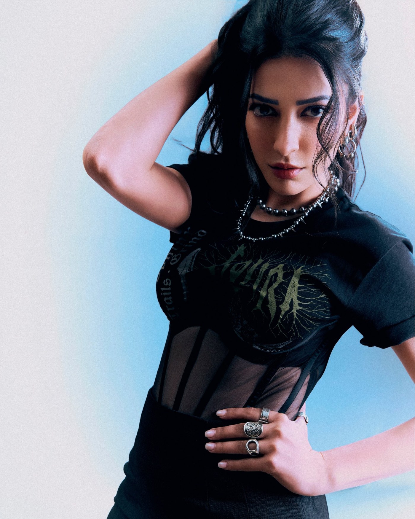 Shruti Haasan's Rock-Chic Black Look Hits Electric Blue!