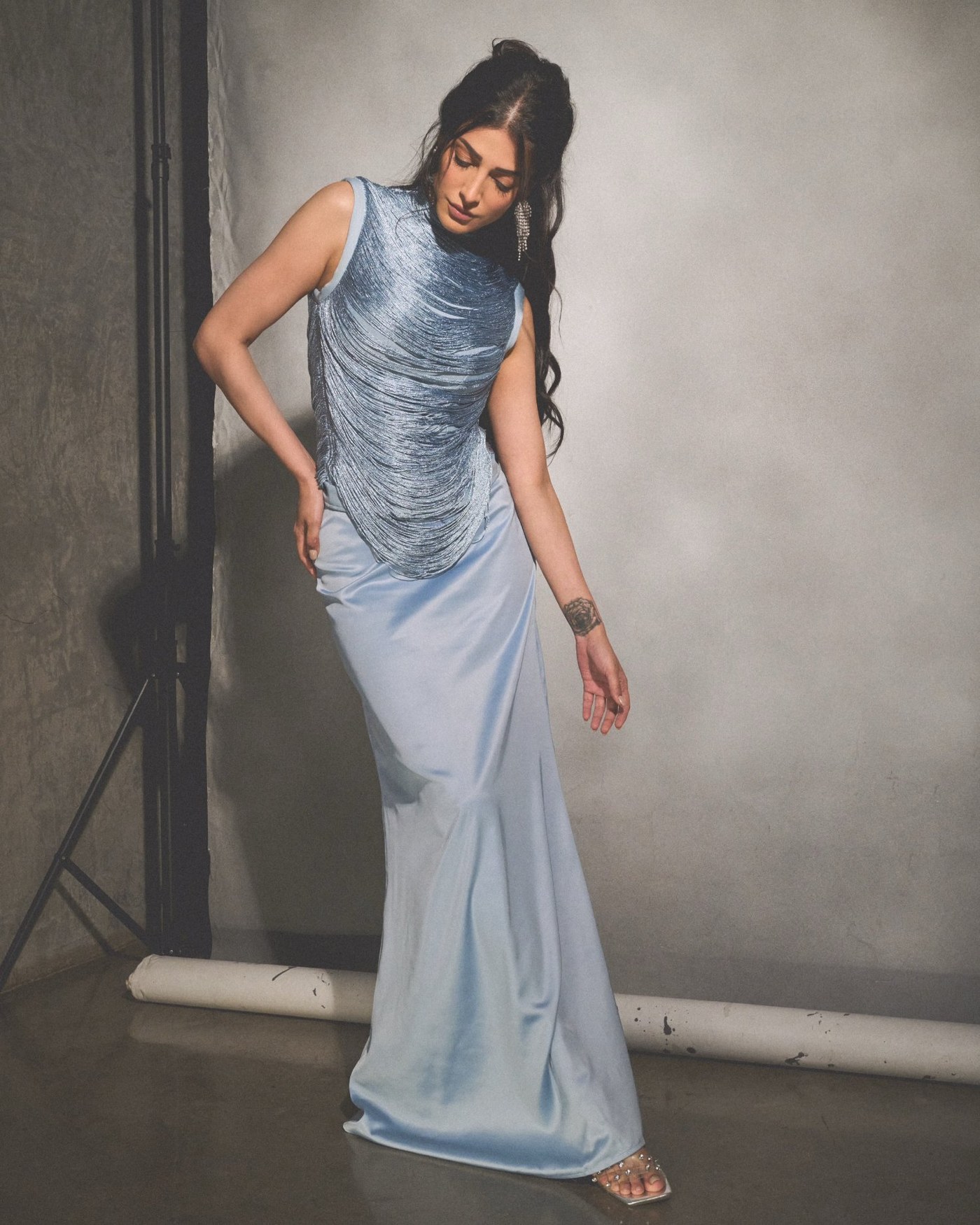 Shruti Haasan's Ethereal Blue Dream: A Masterclass in Modern Elegance