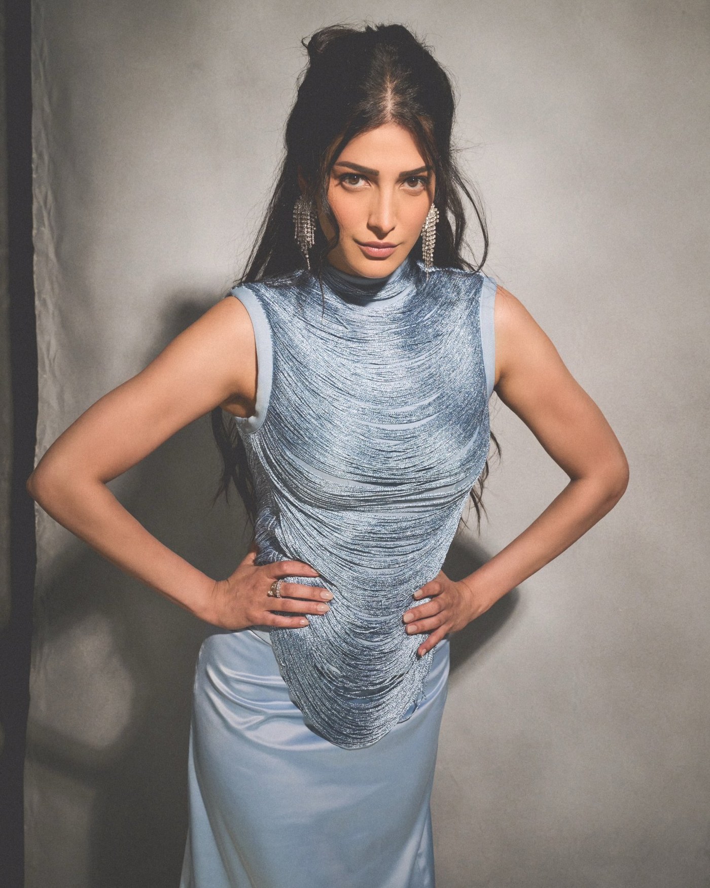 Shruti Haasan's Ethereal Blue Dream: A Masterclass in Modern Elegance