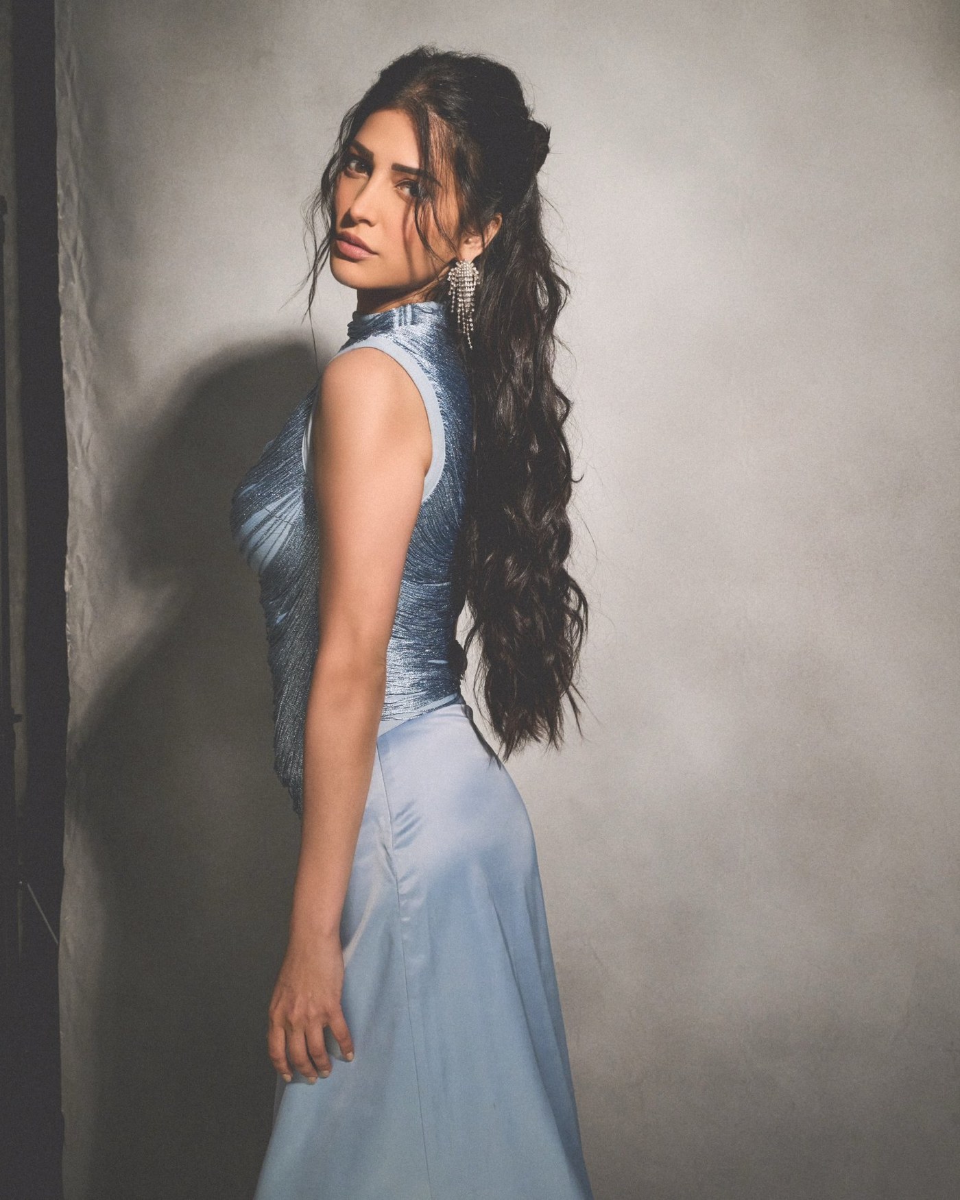 Shruti Haasan's Ethereal Blue Dream: A Masterclass in Modern Elegance