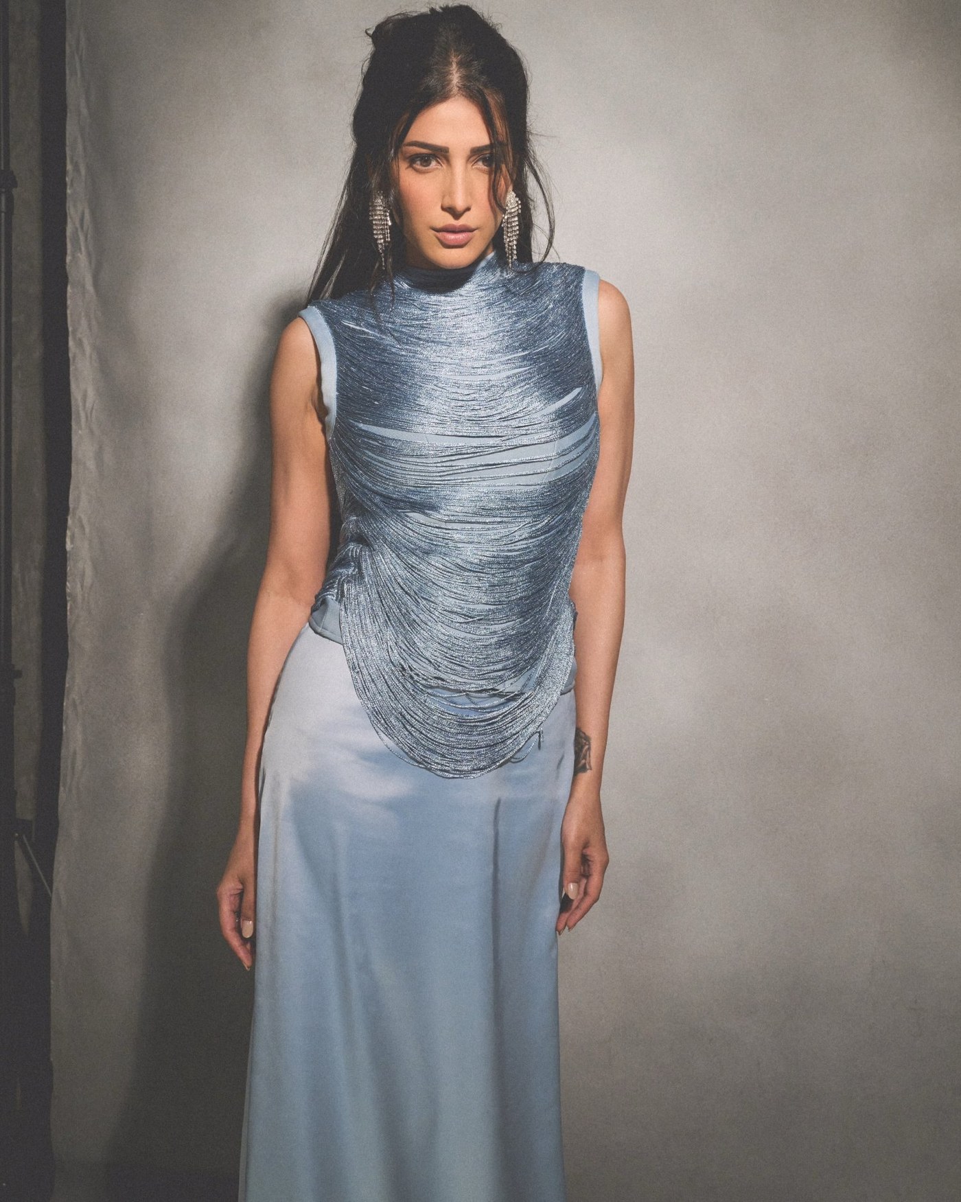 Shruti Haasan's Ethereal Blue Dream: A Masterclass in Modern Elegance