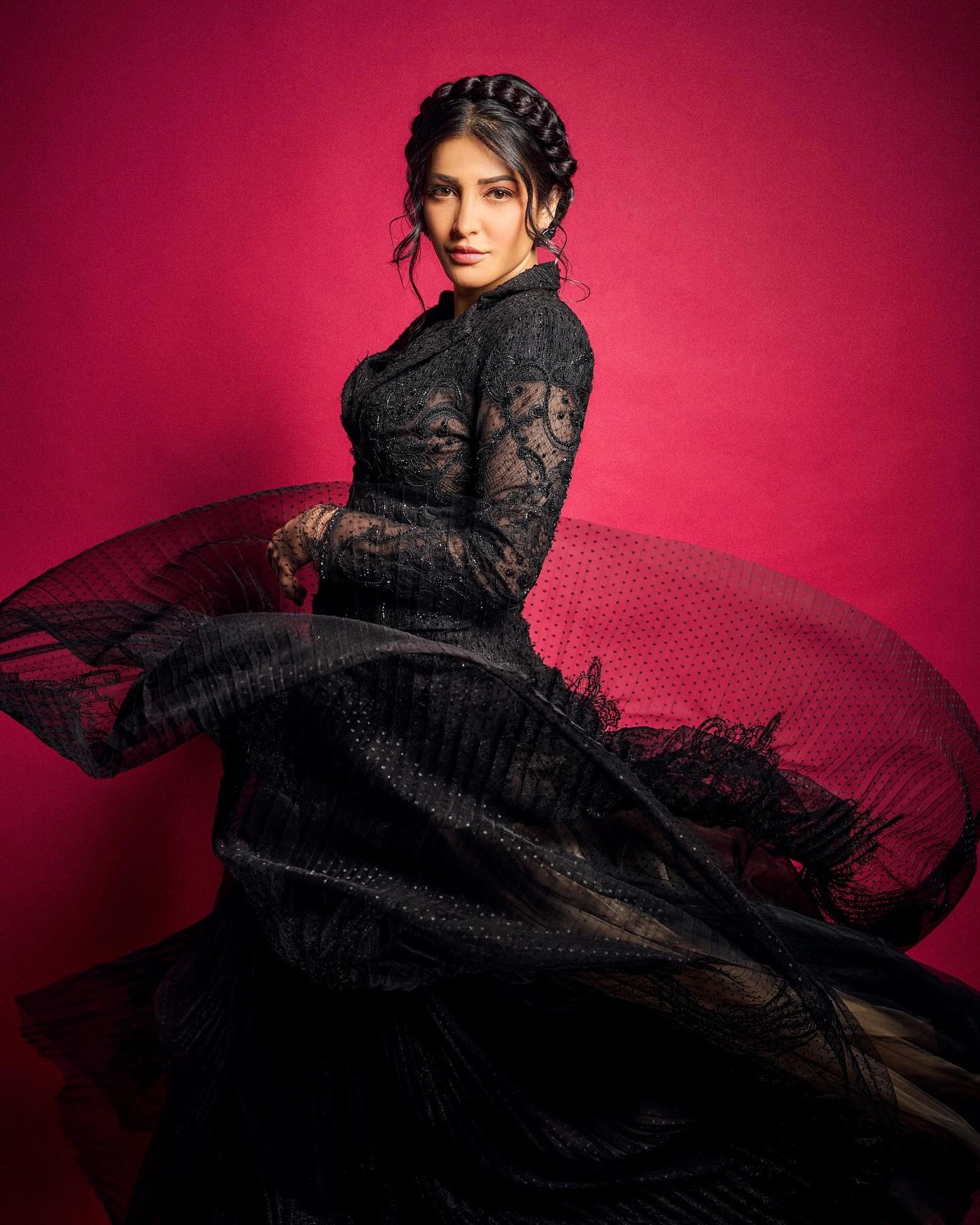 Shruti Haasan's Gothic Statement Look Steals the Spotlight