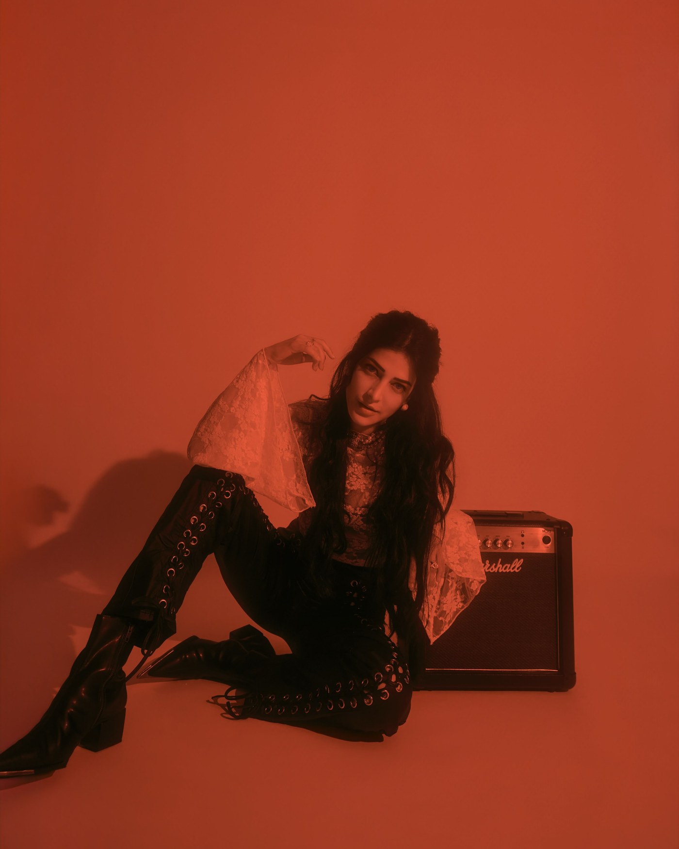 Shruti Haasan Rocks the Rock ’n’ Roll Vibe in a Lace-Leather Masterpiece