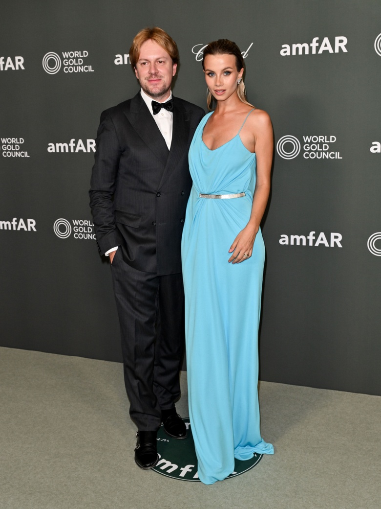 Simona Jakstaite Steals the Spotlight at the Elegant amfAR Gala Venezia