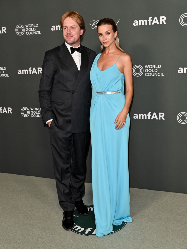 Simona Jakstaite Steals the Spotlight at the Elegant amfAR Gala Venezia