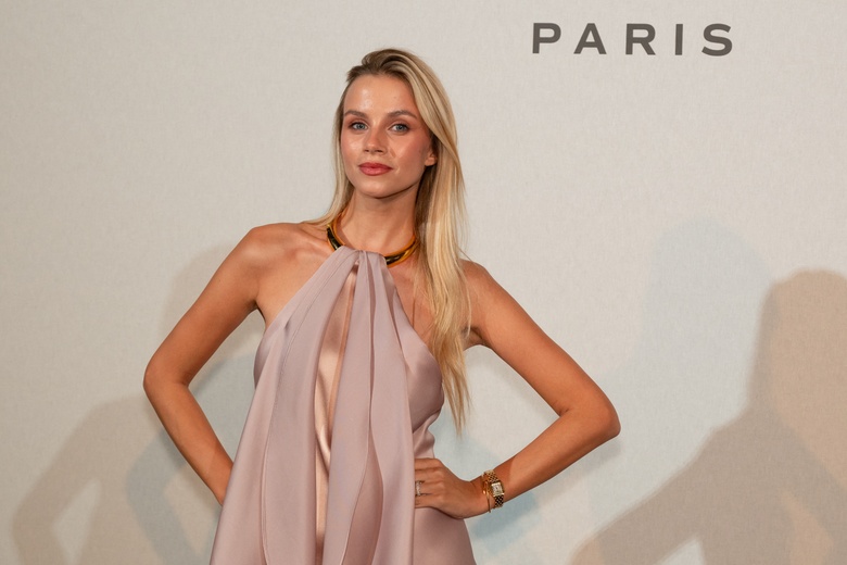 Simona Jakstaite Steals the Spotlight at Parisian Haute Couture Event