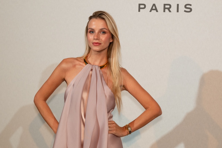 Simona Jakstaite Steals the Spotlight at Parisian Haute Couture Event