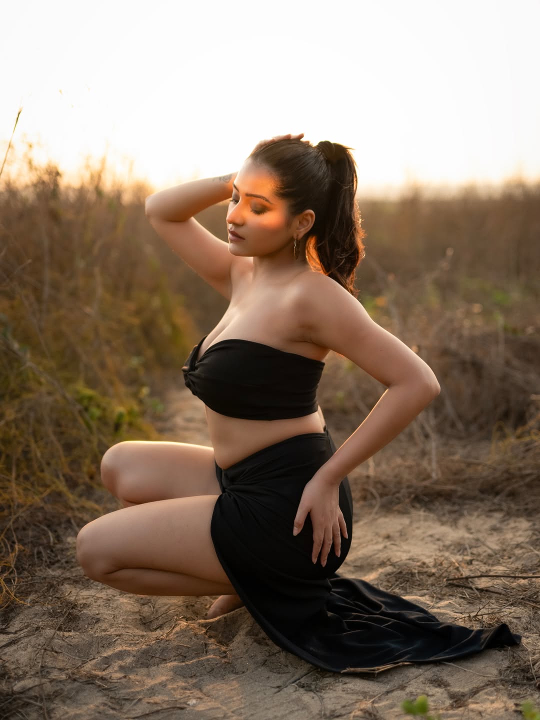 Simran Kaur's Bold Black Boho Glam Look Steals the Spotlight