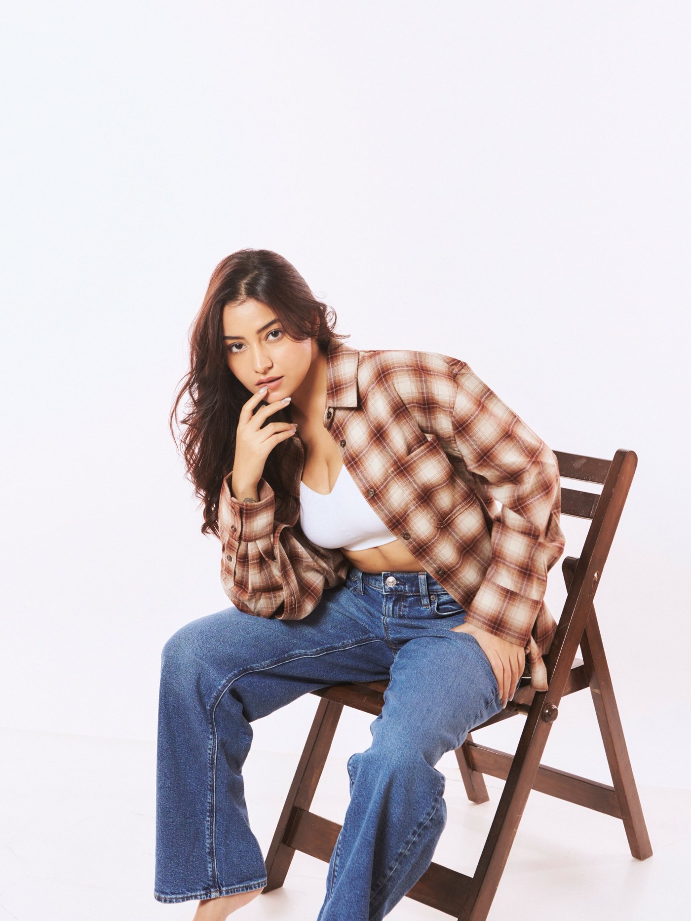 Simran Kaur’s Plaid and Denim Look Is Pure Cool