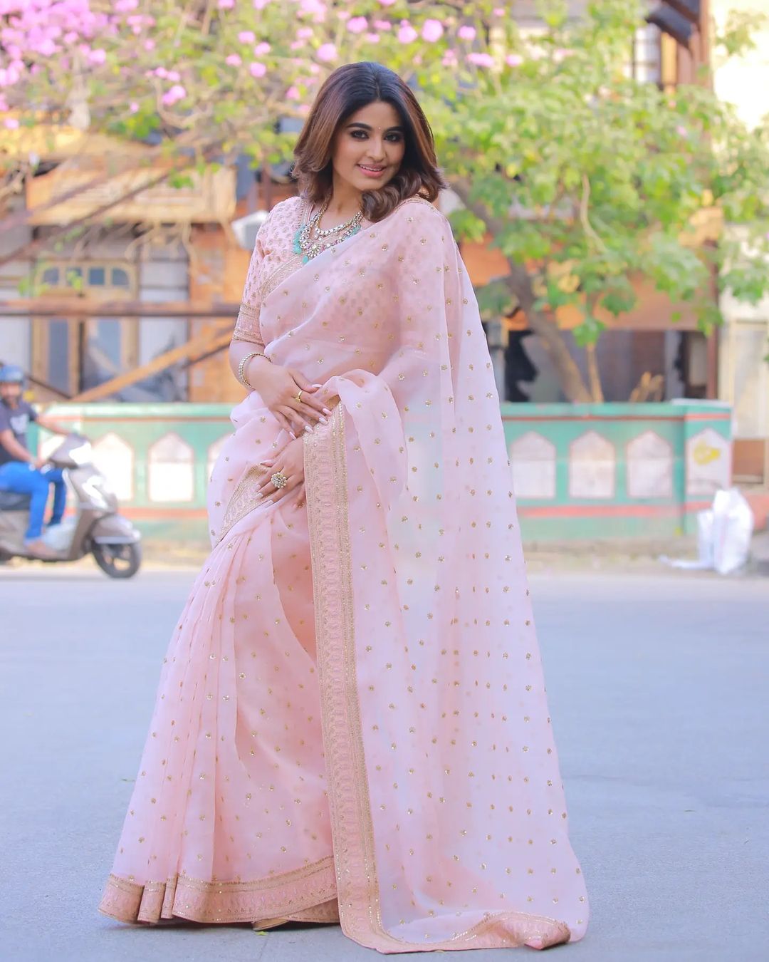 Sneha's Latest Saree Photos Reveal Stunning Traditional Glamour