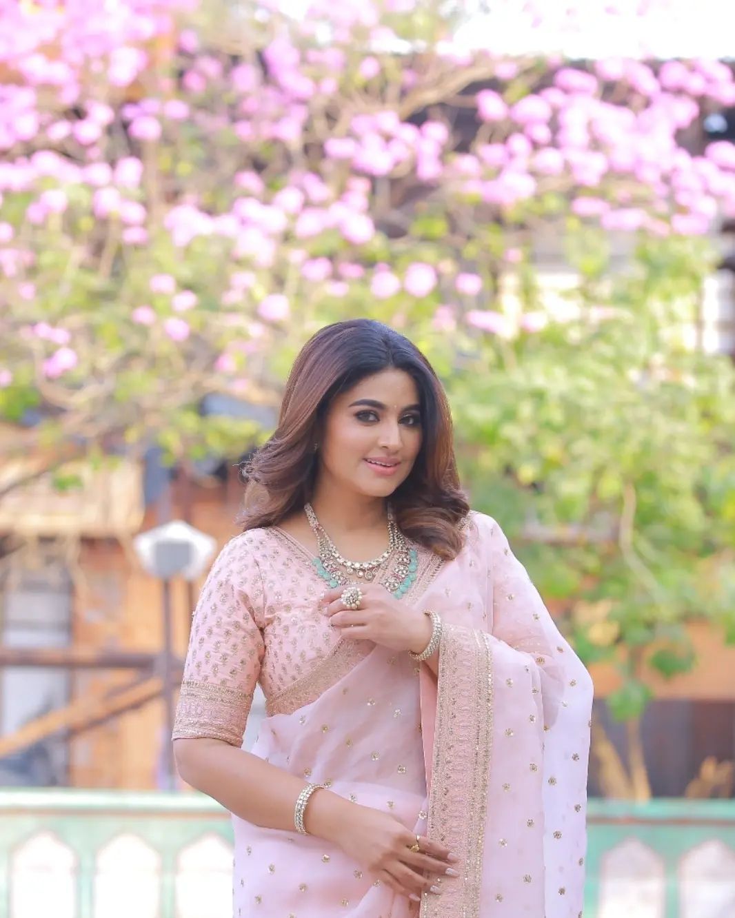 Sneha's Latest Saree Photos Reveal Stunning Traditional Glamour