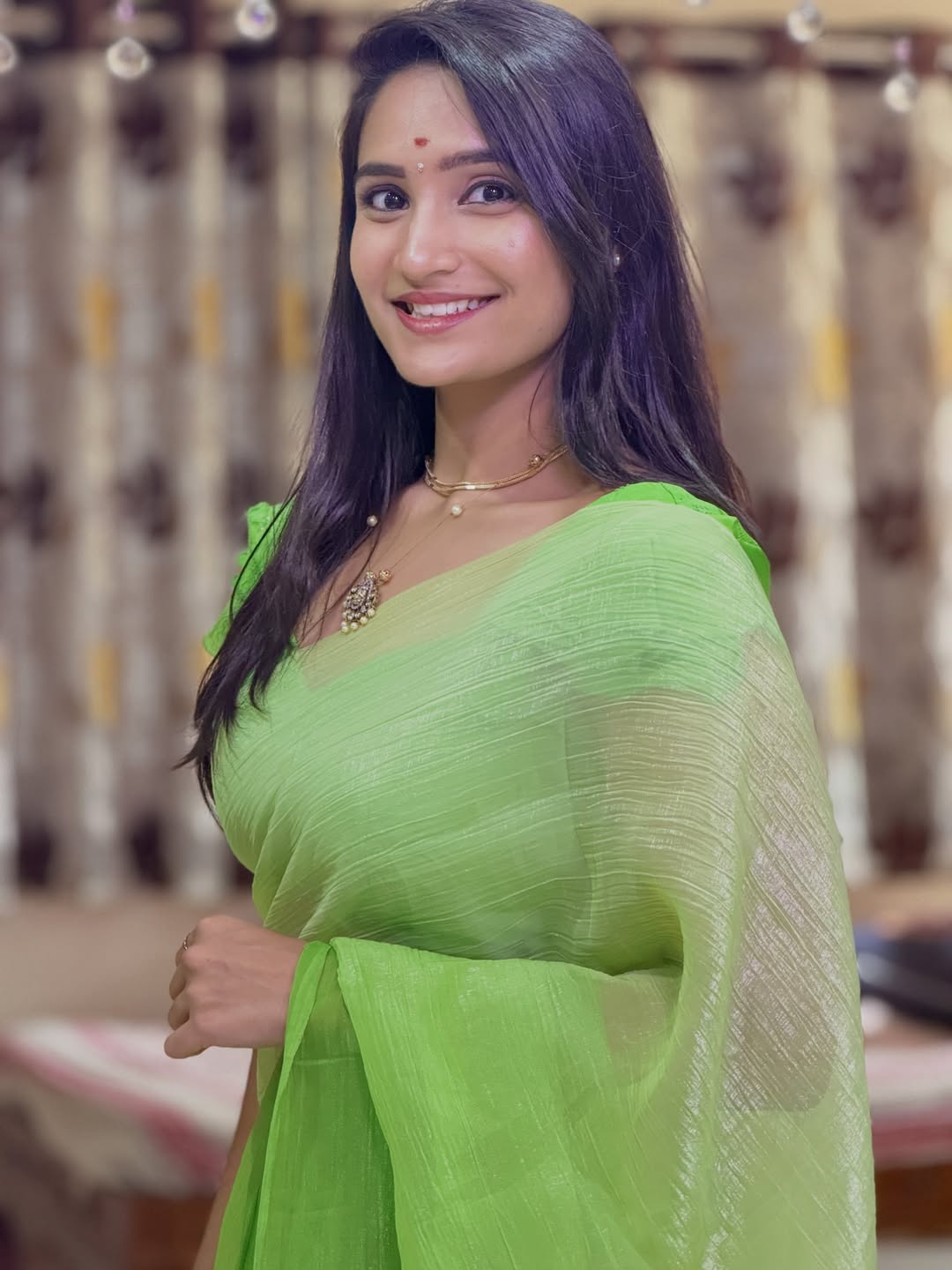 Pastel Power: Sravya Chowdary in Ruffled Lemon Yellow