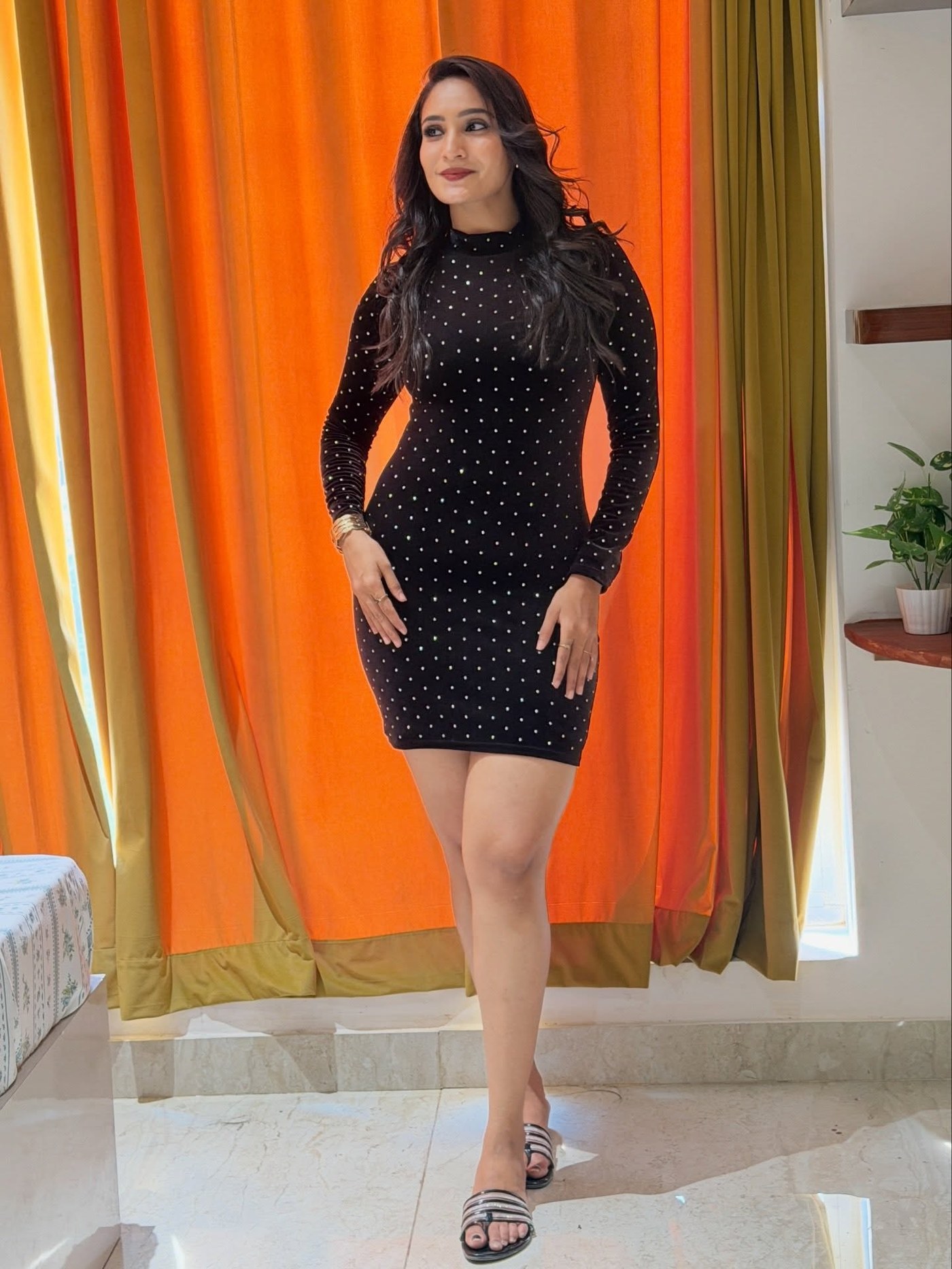 Pastel Power: Sravya Chowdary in Ruffled Lemon Yellow