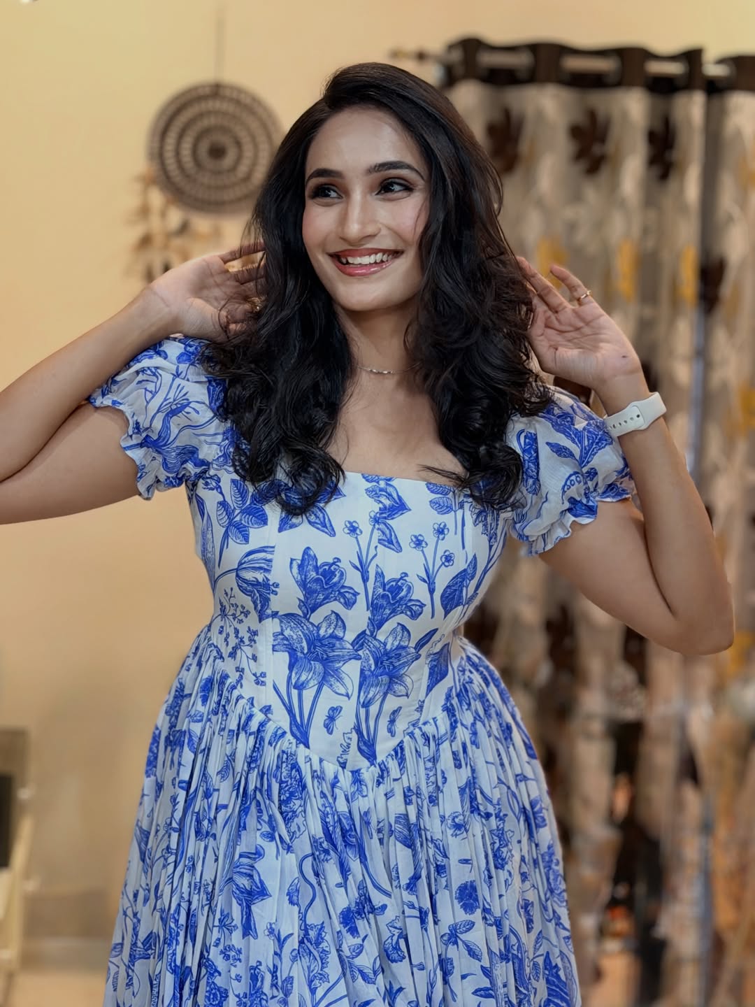 Pastel Power: Sravya Chowdary in Ruffled Lemon Yellow