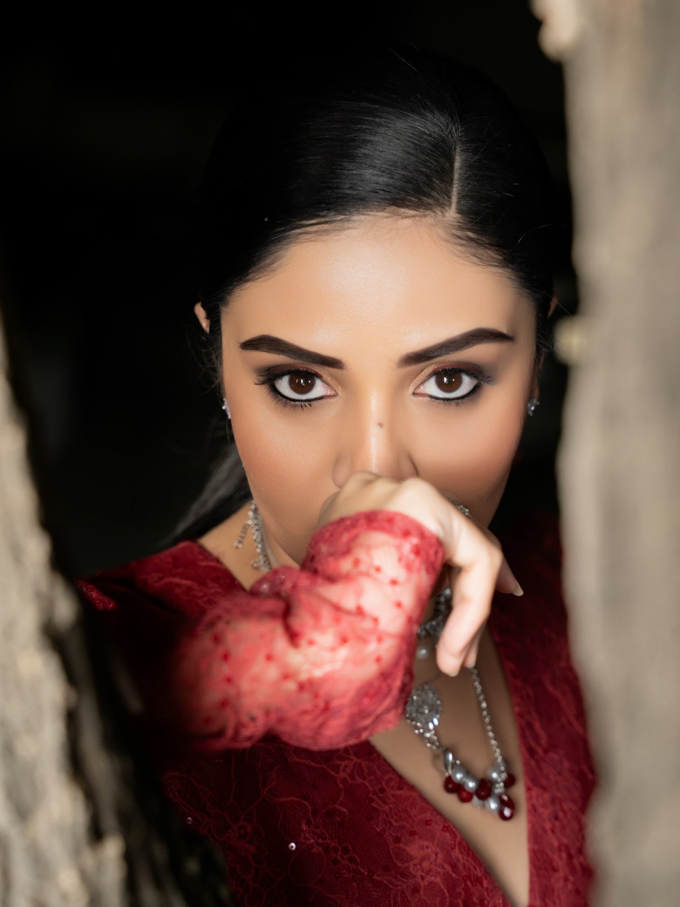 Sreemukhi Rules in Red: Mastering Sophistication and Modern Glamour