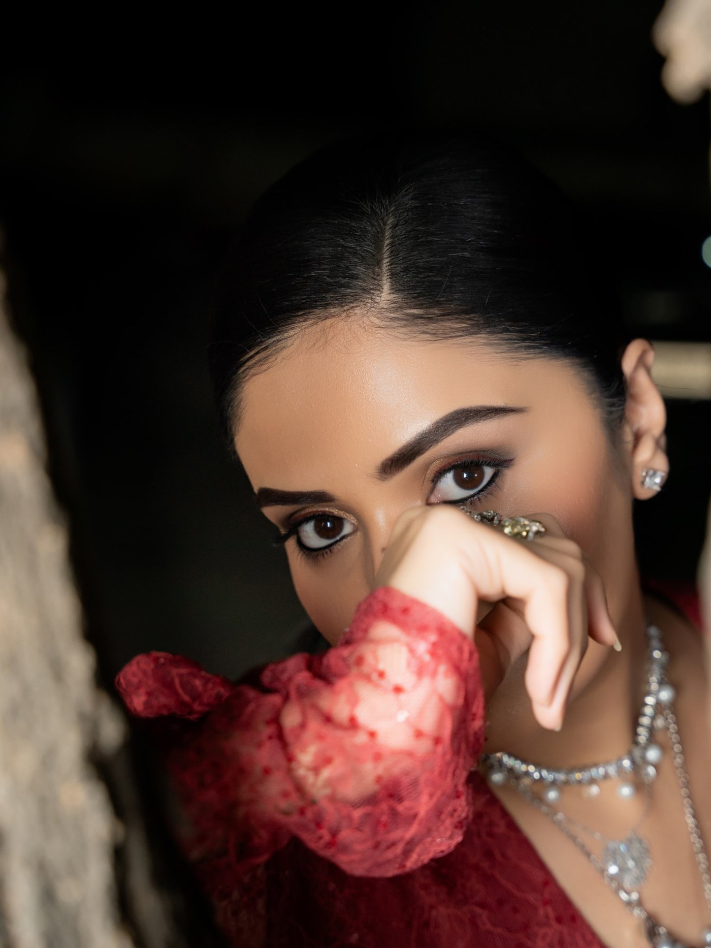 Sreemukhi Rules in Red: Mastering Sophistication and Modern Glamour