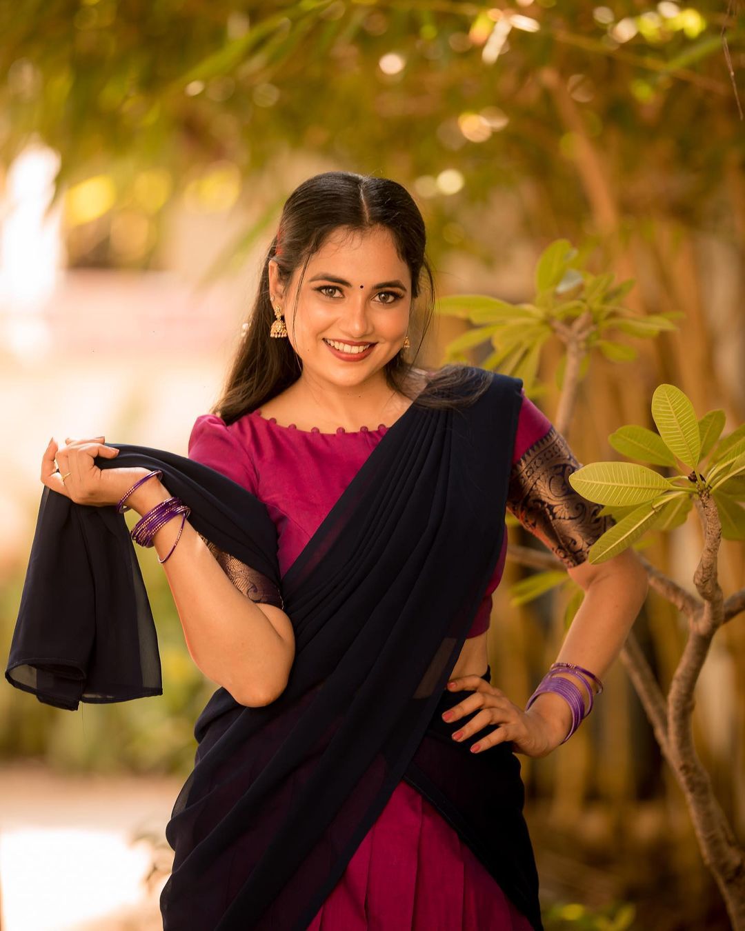 Stunning Soumia Thomas Pavadai Dhavani Photoshoot Stills