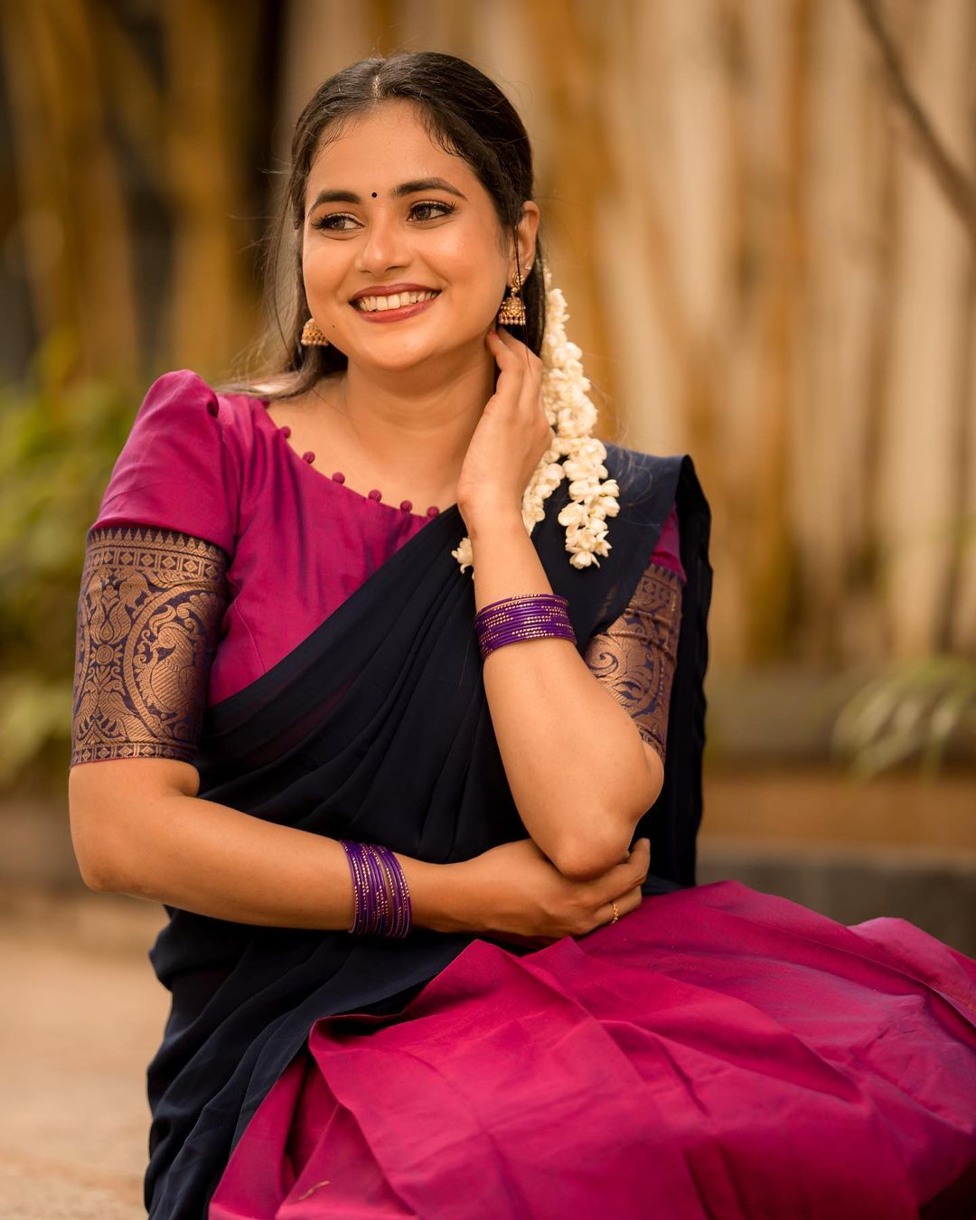 Stunning Soumia Thomas Pavadai Dhavani Photoshoot Stills